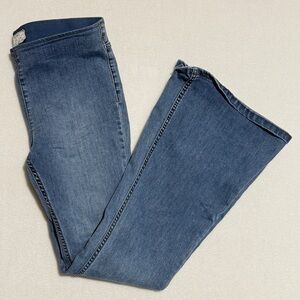 Free People Blue Flare Jeans Size 30